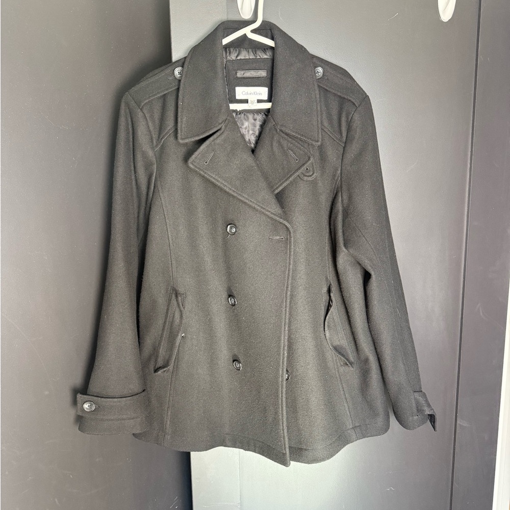 Calvin Klein Men’s Black Peacoat